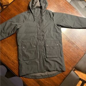 Patagonia Women's Black Hooded Raincoat